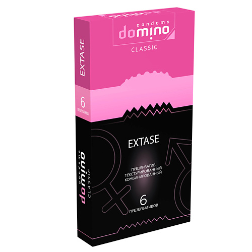 DOMINO CONDOMS Презервативы DOMINO CLASSIC Extase 6 masculan презервативы 3 classic 10 с колечками и пупырышками 10