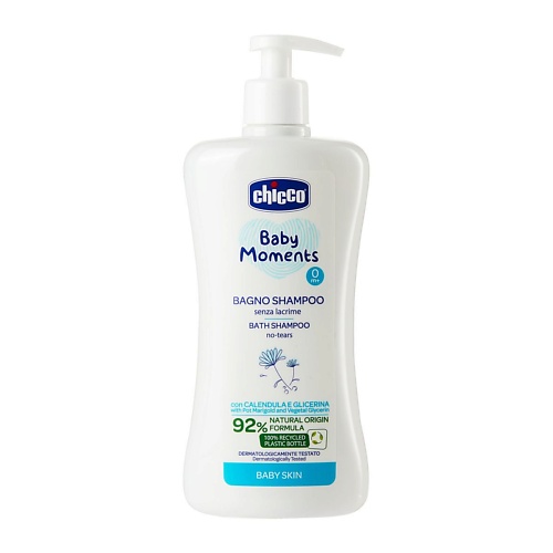 CHICCO Пена-шампунь без слез Baby Moments 500 chicco пена для ванны baby moments relax 500