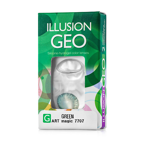 ILLUSION Цветные контактные линзы  ILLUSION GEO Magic green