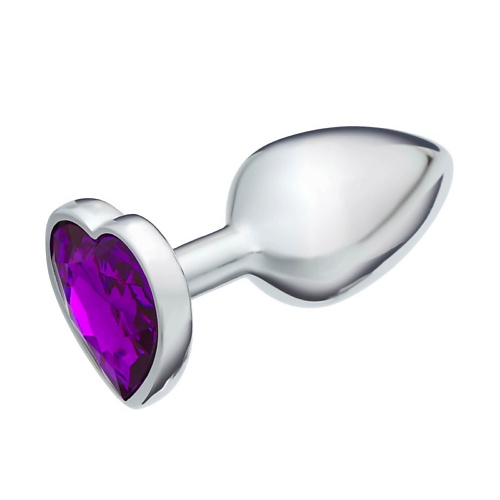 ОКИ-ЧПОКИ Анальная пробка, с чёрным кристаллом в форме сердца hot planet анальная вибропробка с ручкой кольцом mars