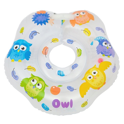 ROXY KIDS Надувной круг на шею для купания малышей Owl большой круг