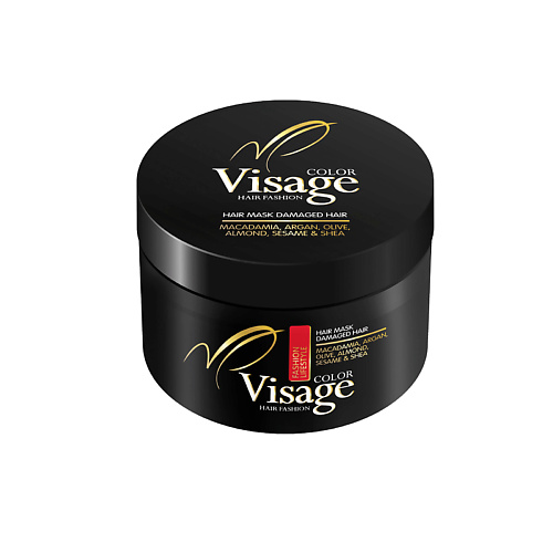 VISAGE COLOR HAIR FASHION Маска для вьющихся волос и после химической завивки HAIR MASK DAMAGED HAIR 500 нейтрализатор для долговременной завивки волос с кератином