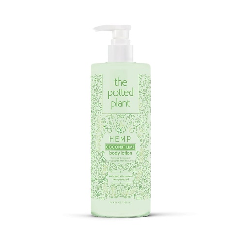 THE POTTED PLANT Лосьон для ухода за кожей  Coconut Lime Body Lotion 500 the potted plant лосьон для ухода за кожей coconut papaya body lotion 500