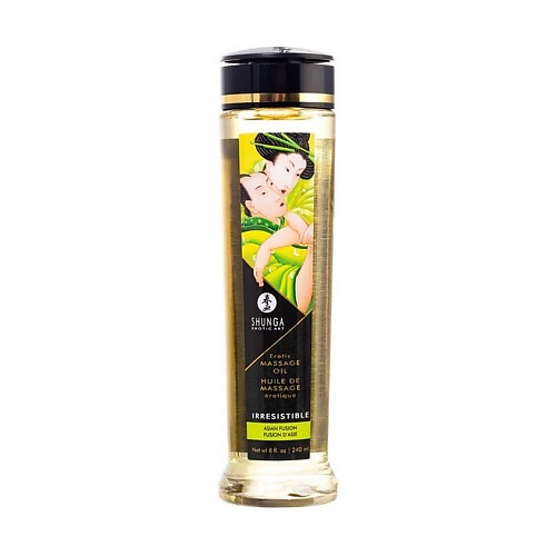 SHUNGA Массажное масло Зеленый чай Органика 240 shunga массажное аромамасло в виде свечи лепестки роз 170