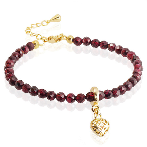 Браслет ALERIE-ACCESSORIES Браслет из натурального граната Miniature Garnet Love