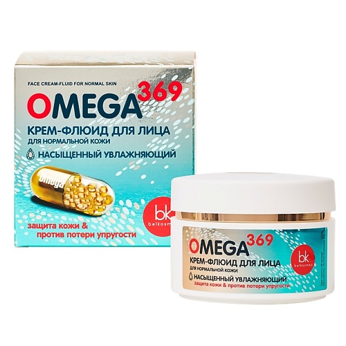 Флюид для лица BELKOSMEX OMEGA 369 Крем-флюид для лица для нормальной кожи крем масло для рук omega 369 extra питание и защита кожи 80 гр