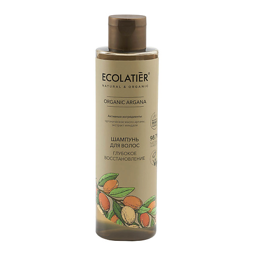 ECOLATIER GREEN Шампунь для волос Глубокое восстановление ORGANIC ARGANA 250.0 ecolatier green масло для душа глубокое восстановление organic argana 250 0