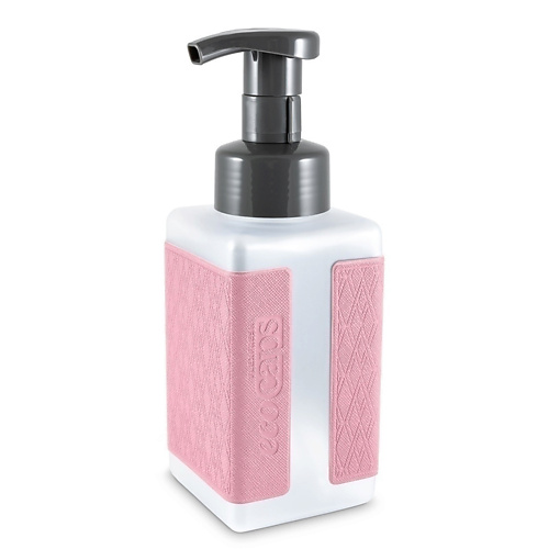 фото Ecocaps диспенсер для жидкого мыла с наклейкой из эко кожи, розовый