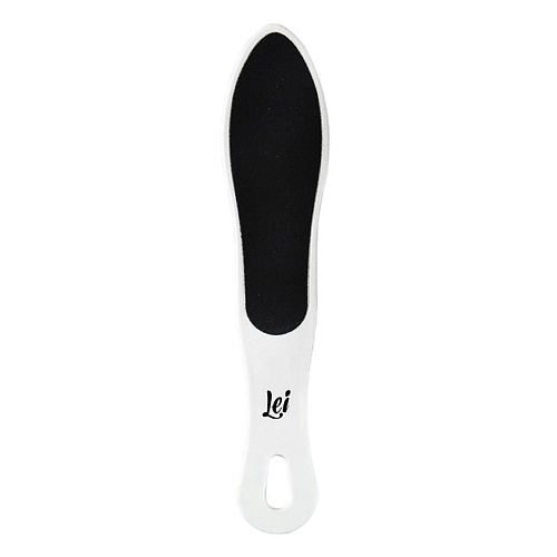 LEI Терка абразивная, педикюрная, пластик, двухсторонняя наклейка пластик интерьерная ная зайка на скейте с зонтиком 30х90 см