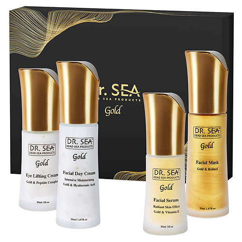 DR. SEA Подарочный набор GOLD «СЧАСТЛИВАЯ КОЖА» / GIFT GOLD BOX «HAPPY SKIN» royal samples косметический набор perfect skin 24 7
