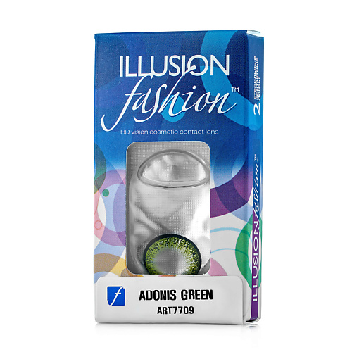 ILLUSION Цветные контактные линзы  fashion ADONIS green rowenta стайлер для волос fashion stylist cf4512f0