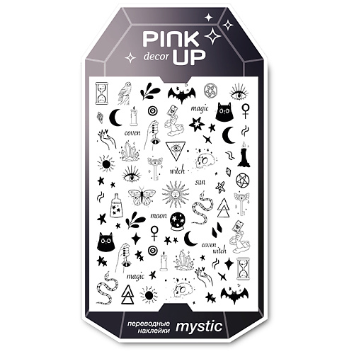 PINK UP Наклейки для ногтей переводные DECOR MYSTIC p ink наклейки тату переводные крылатые звери