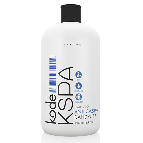 PERICHE PROFESIONAL Шампунь против перхоти Kode KSPA Shampoo Dandruff 500 шампунь восстанавливающий с биотином kode kbyo shampoo repair periche 1000 мл
