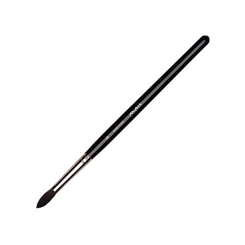 M.ART Кисть для глаз № 6, факел, имитация белки, ручка черная, профессиональная 1.0 ручка гелевая berlingo velvet 0 5 мм прорезиненный корпус черная