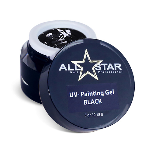 ALL STAR PROFESSIONAL Гель-краска, без липкого слоя, UV-Painting Gel 