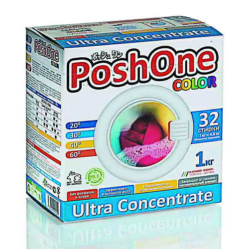 POSHONE Ультраконцентрированный стиральный порошок для цветного белья /COLOR Корея 1000 стиральный порошок teon 0 35 кг ручной автомат универсальный color