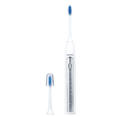 YAMAGUCHI Звуковая электрическая зубная щетка в комплекте с насадками электрическая зубная щетка homestar hs 6005 вращательная 6500 об мин 2 насадки синяя