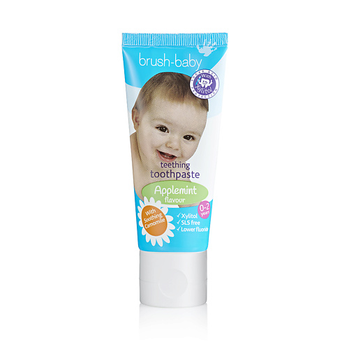 BRUSH-BABY Зубная паста Applemint, с рождения до 2 лет 50.0 senso baby подгузники для детей sensitive 44