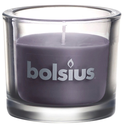 BOLSIUS Свеча в стекле Classic темно-серая 764 bolsius свеча в стекле classic 80 розовая 764