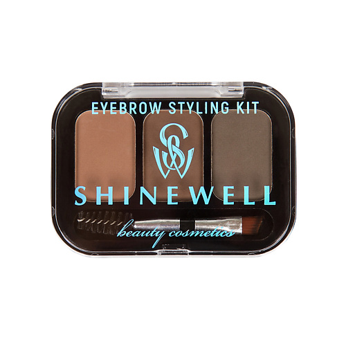 SHINEWELL Тени для бровей и век, набор для моделирования №1 chi набор для волос strengthen and revive on the go styling kit
