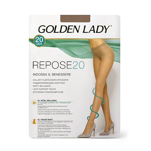 GOLDEN LADY Колготки женские 20 den Repose Playa 5 minimi носки женские укороченные однотонные bianco 35 38 mini bamboo 2201