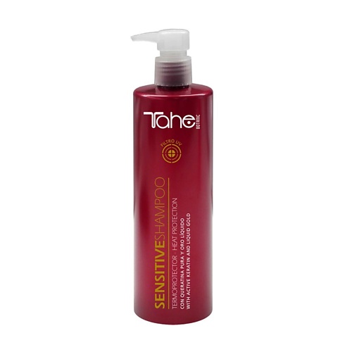 TAHE Шампунь солнцезащитный для волос BOTANIC SOLAR SENSITIVE SHAMPOO 400 tahe шампунь для придания блеска волосам с кератином botanic keratin gold shampoo 300 0