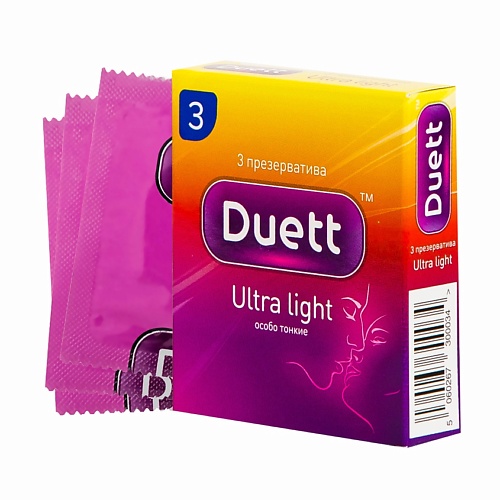 DUETT Презервативы Ultra light 3 duett презервативы extra strong особо прочные 12