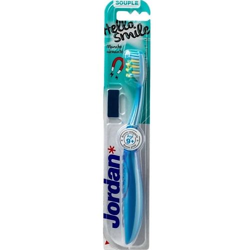 JORDAN* Зубная щетка Jordan Hello Smile Soft 9+, мягкая synergetic зубная щетка для детей comfort мягкая delab