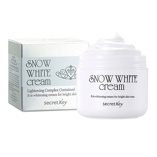 SECRET KEY Крем для лица отбеливающий Snow White Cream 50 white secret полоски для домашнего отбеливания зубов intenso 1