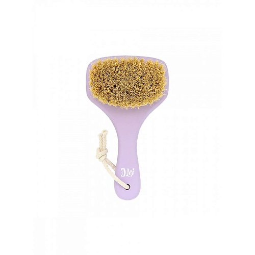 LEI Массажная щетка для сухого массажа , тампико, с покрытием, фиолетовая lei набор щетка тампико щетка для лица