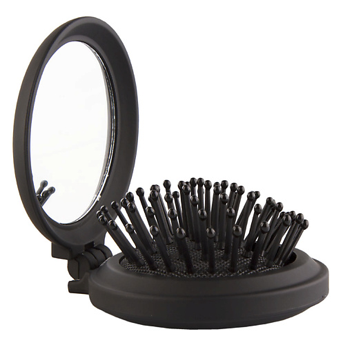 LADY PINK Щетка для волос BASIC mini black массажная круглая soft touch широкая щетка лопата с покрытием soft touch
