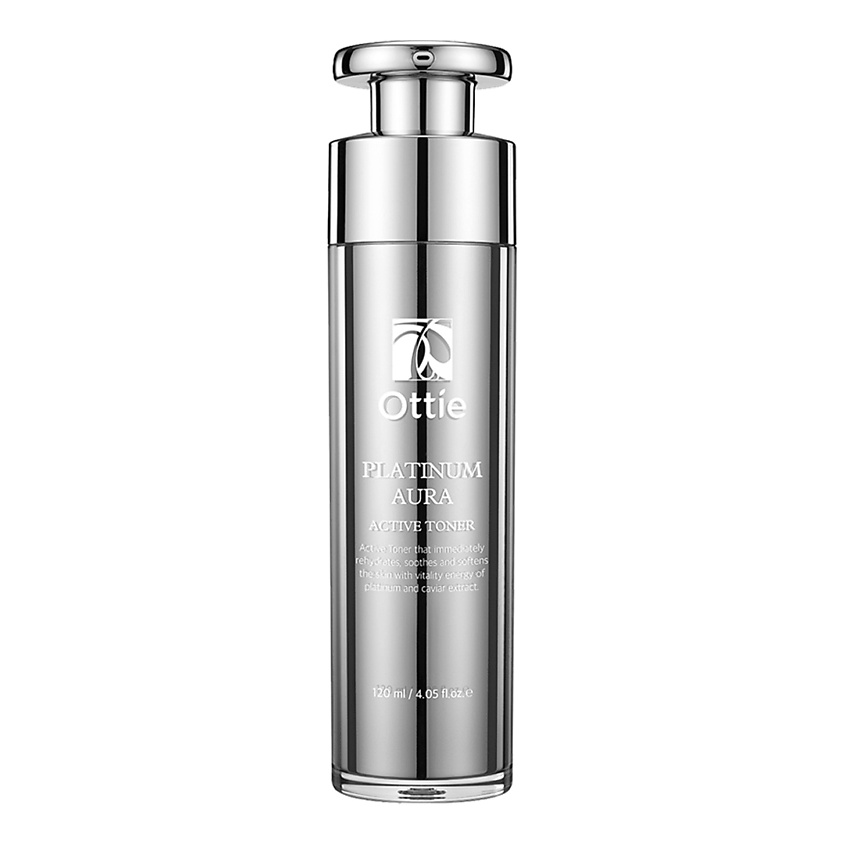 фото Ottie platinum aura active toner анти-эйдж тонер с платиной, черной икрой и сливой какаду