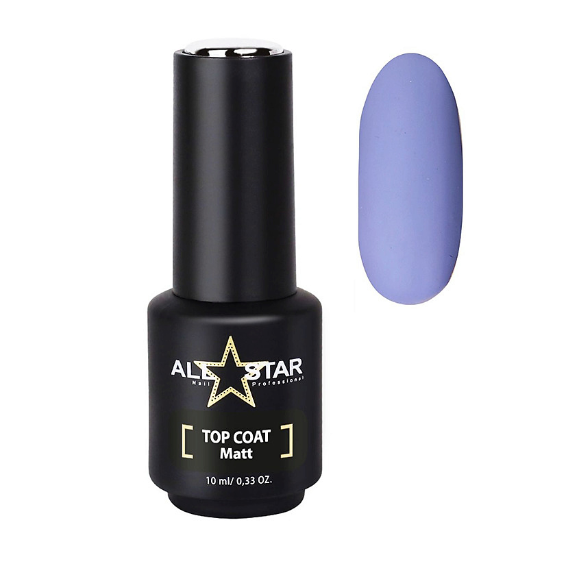 фото All star professional матовый топ для гель-лака без липкого слоя top coat matt