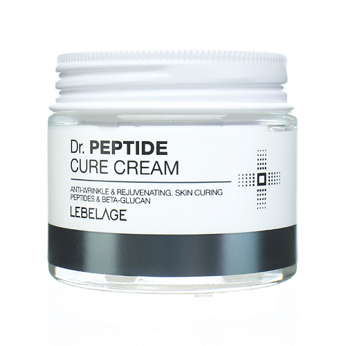 LEBELAGE Крем для лица с Пептидами антивозрастной Омолаживающий Dr. Peptide Cure Cream 70 омолаживающий крем с пептидным комплексом peptide face сream fp 79 50 мл