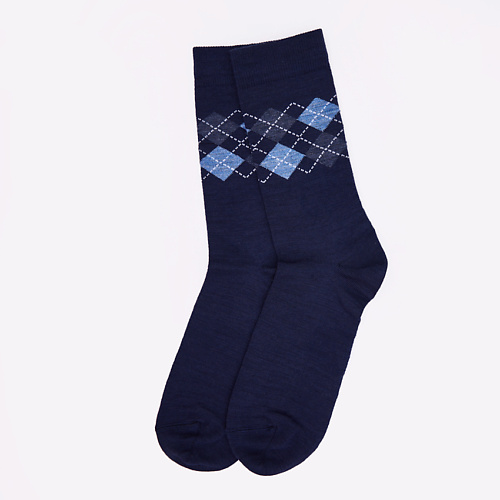 WOOL&COTTON Носки мужские интарсия Синие носки в банке для офисного трудяги мужские микс