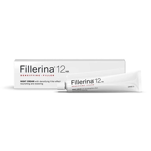 FILLERINA 12HA Ночной крем с укрепляющим эффектом, уровень 3 50 fillerina 12ha крем для век с укрепляющим эффектом уровень 3 15