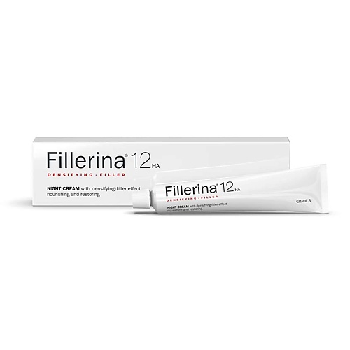 FILLERINA 12HA Ночной крем с укрепляющим эффектом, уровень 3