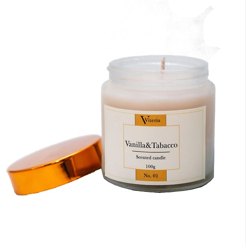VITERIA Свеча “Табак и ваниль” 100 siberina аромасвеча с афродизиаками пряная корица и ваниль 60