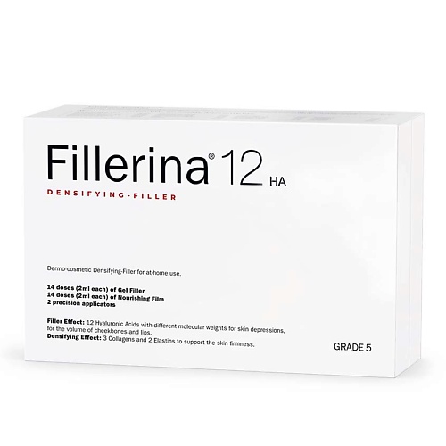 FILLERINA 12HA Densifying-Filler  набор с укрепляющим эффектом, уровень 5 60 fillerina 12ha дневной крем для лица с укрепляющим эффектом уровень 3 50