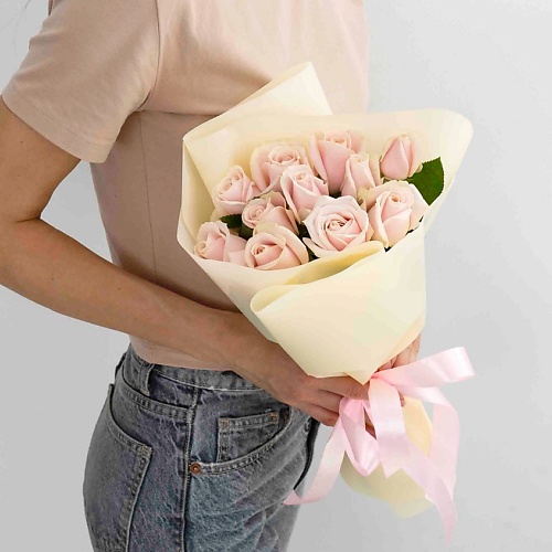 ЛЭТУАЛЬ FLOWERS Букет из нежных роз 11 шт. (40 см) лэтуаль flowers букет невесты из розовых роз