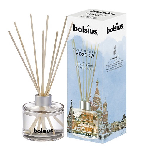 BOLSIUS Арома диффузор+ палочки Bolsius Relaxing outside in MOSCOW 100 bolsius арома диффузор палочки bolsius true scents манго и бергамот 45