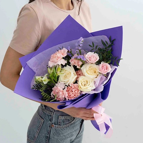 ЛЭТУАЛЬ FLOWERS Прованс S лэтуаль flowers букет из персиковых роз 71 шт 40 см