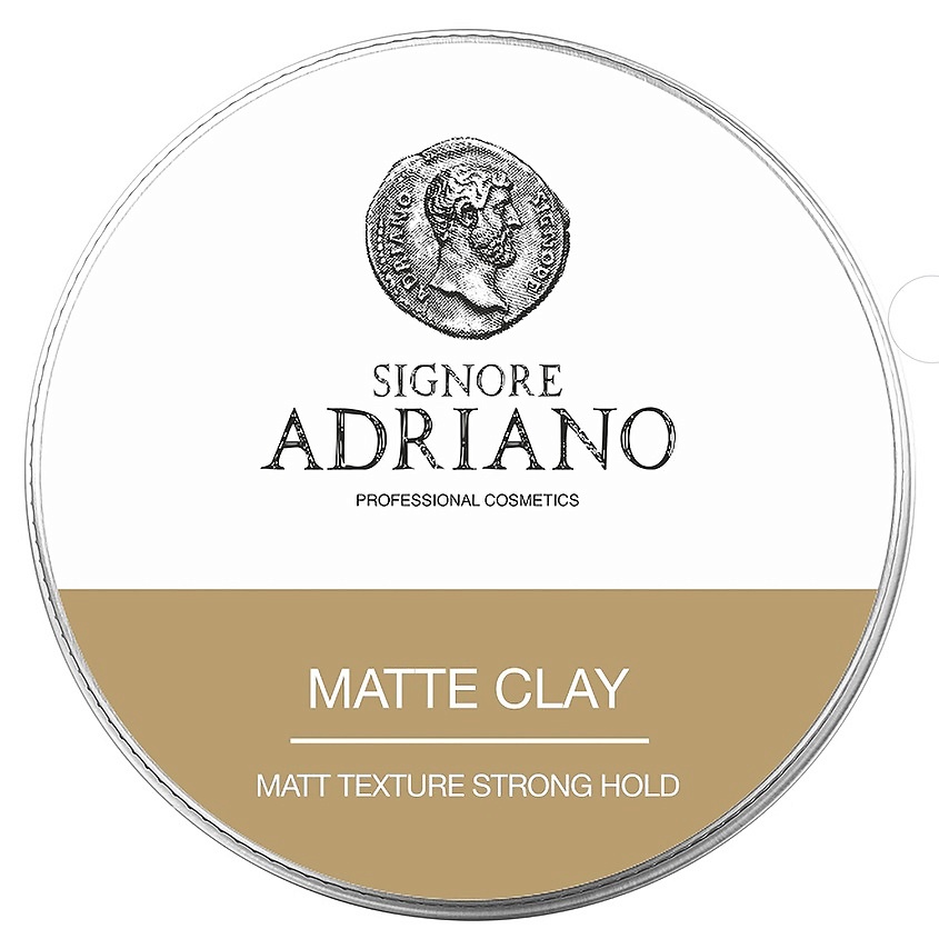 фото Signore adriano матовая глина "matte clay strong" сильной фиксации, для классических укладок.