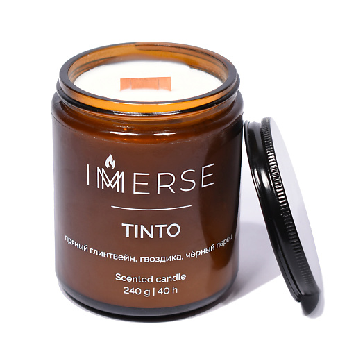 IMMERSE Ароматическая свеча TINTO 240 immerse ароматическая свеча single malt 110