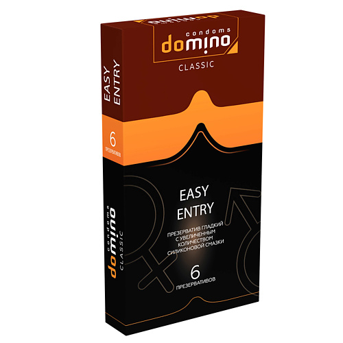 DOMINO CONDOMS Презервативы DOMINO CLASSIC Easy Entry 6 luxe condoms презервативы luxe эксклюзив кричащий банан 1