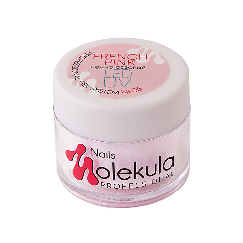 NAILS MOLEKULA PROFESSIONAL Гель строительный для наращивания Gel French Pink