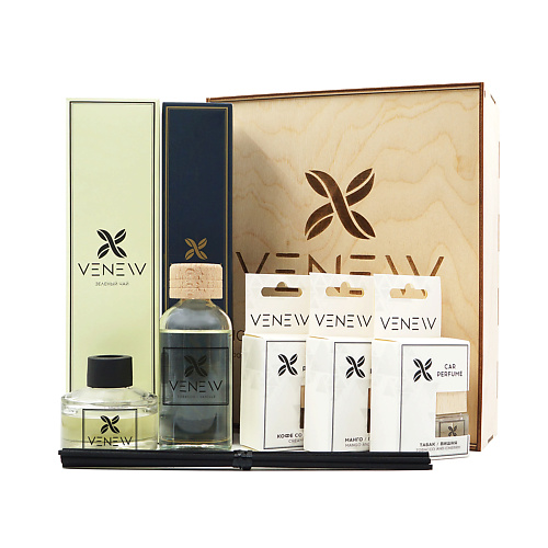 VENEW Подарочный набор ароматических средств для дома мыло твердое парфюмированное ручной работы venew женский набор 3 шт