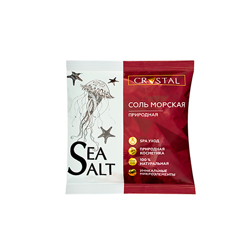 MEDICALFORT Соль для ванн Морская природная CRYSTAL 1000 соль для ванн charley sommelier расслабляющая с коллагеном и экстрактом малины 40 г
