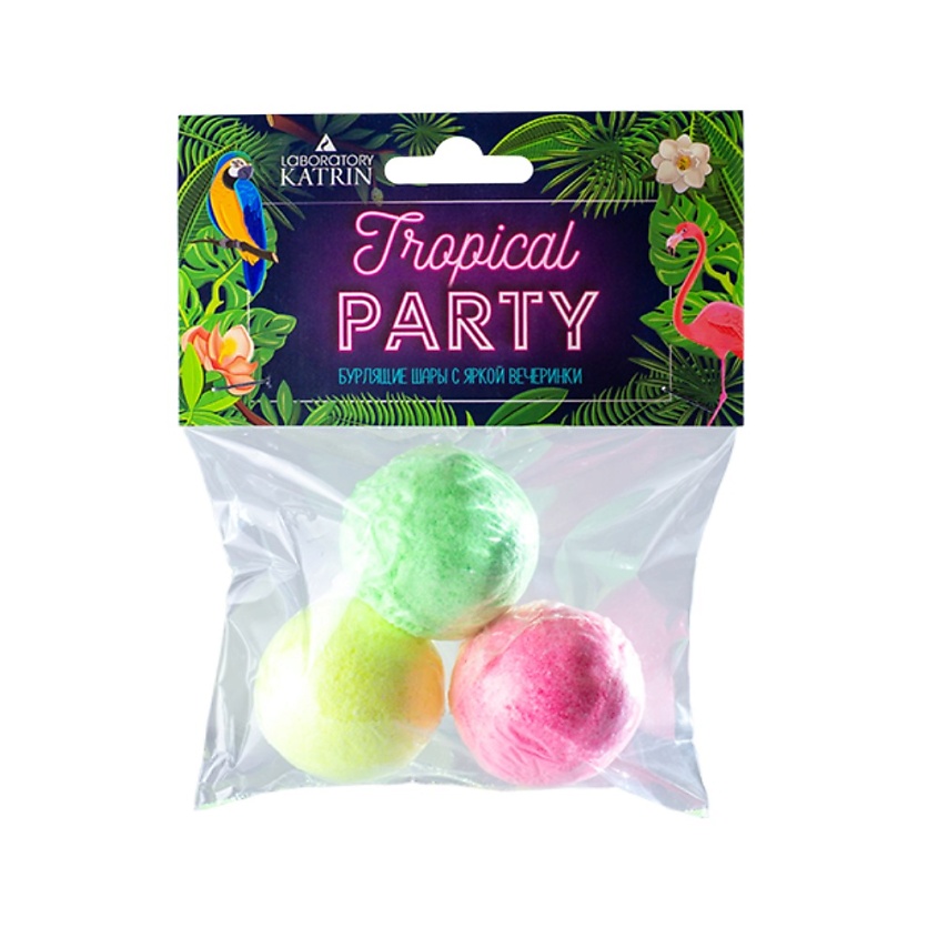 фото Laboratory katrin бурлящие шары для ванн "tropical party"