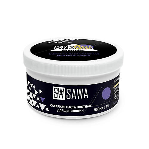 SAWA Паста для шугаринга плотная с шунгитом 500 sawa паста для шугаринга бандажная гипоаллергенная 1500